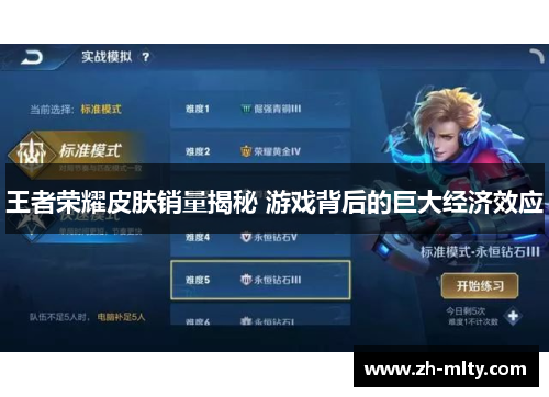 王者荣耀皮肤销量揭秘 游戏背后的巨大经济效应